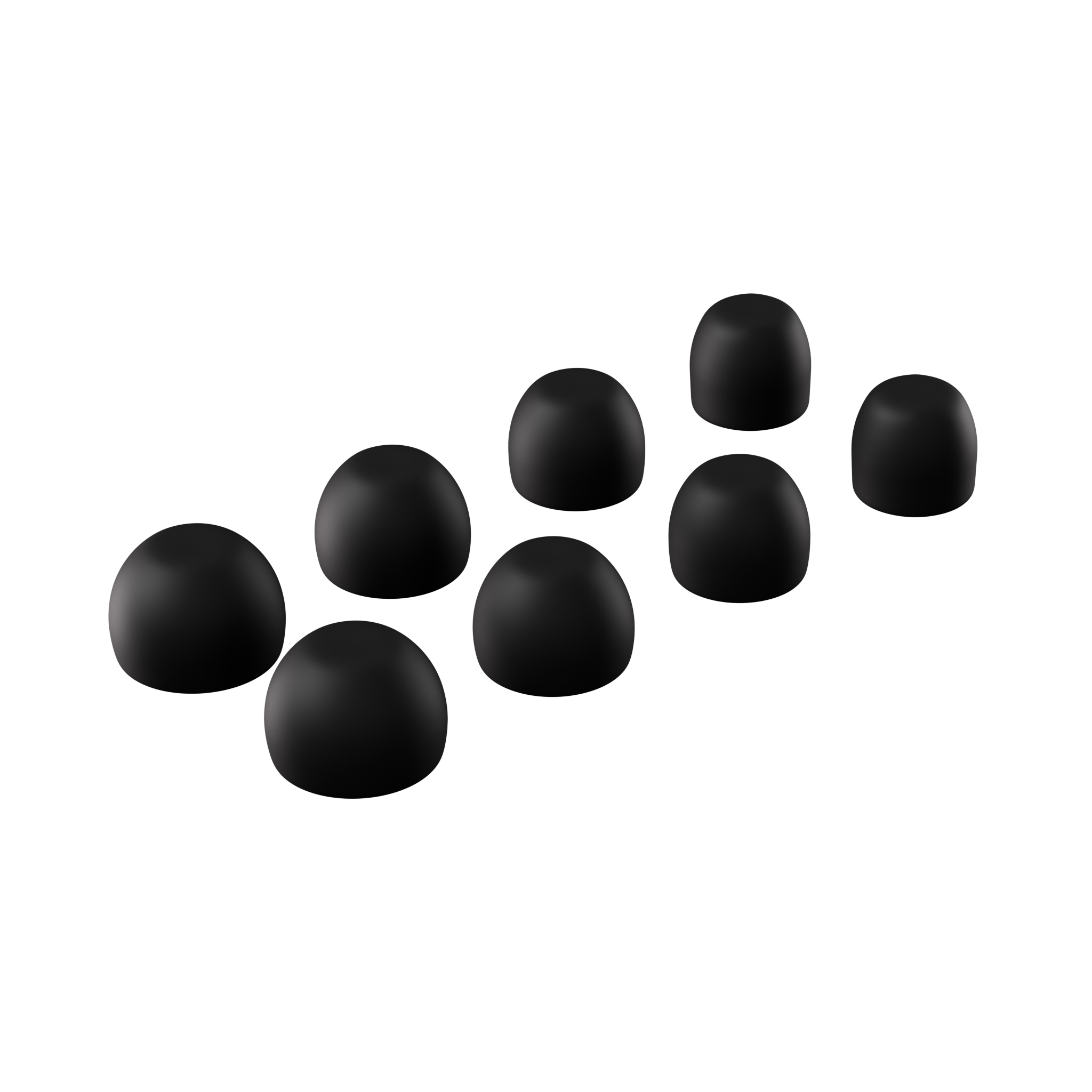 Loop Quiet 2 Ear Tips - Black (Mixed Sizes)